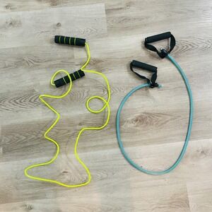 PBLX Weighted Jump Rope Resistance Band Set 2 in 1 Fitness Cardio Workout